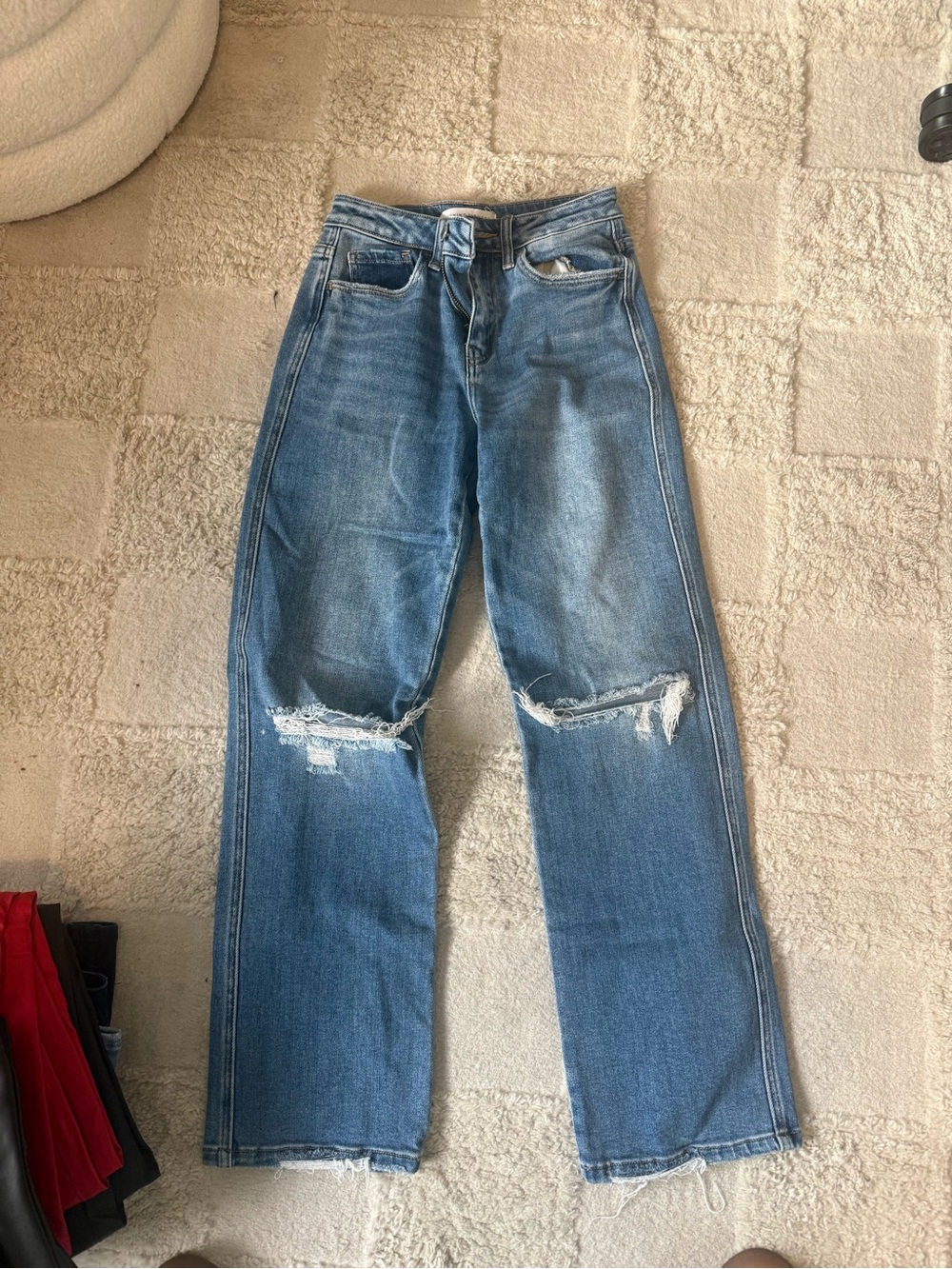 Flying Monkey Relaxed Distressed Jeans